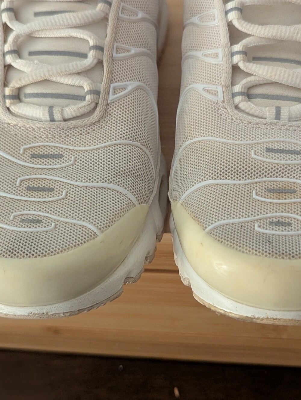 Nike Air Max Plus TN White Pure Platinum Sneakers Size 8 - Picture 4 of 10